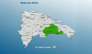 El COE emite alerta verde para cuatro provincias y el Distrito Nacional por paso de onda tropical