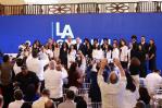 El presidente Abinader recibe a estudiantes dominicanos de Nueva York
