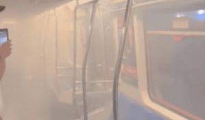 Llamas y humo obligan a pasajeros a huir de tren en Nueva York