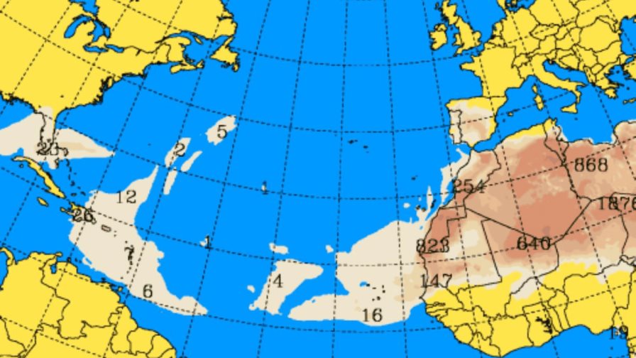 Pronostican temperaturas calurosas, polvo del Sahara y lluvias este martes Pronostican temperaturas calurosas, polvo del Sahara y lluvias este martes