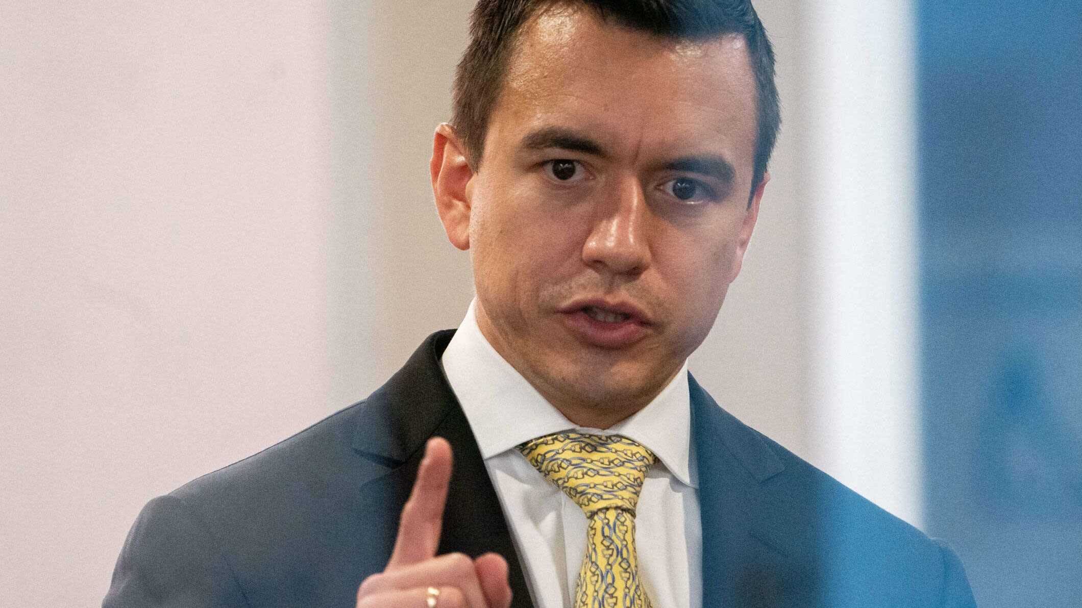 Noboa plantea bases extranjeras y eliminar el Consejo que designa autoridades en Ecuador