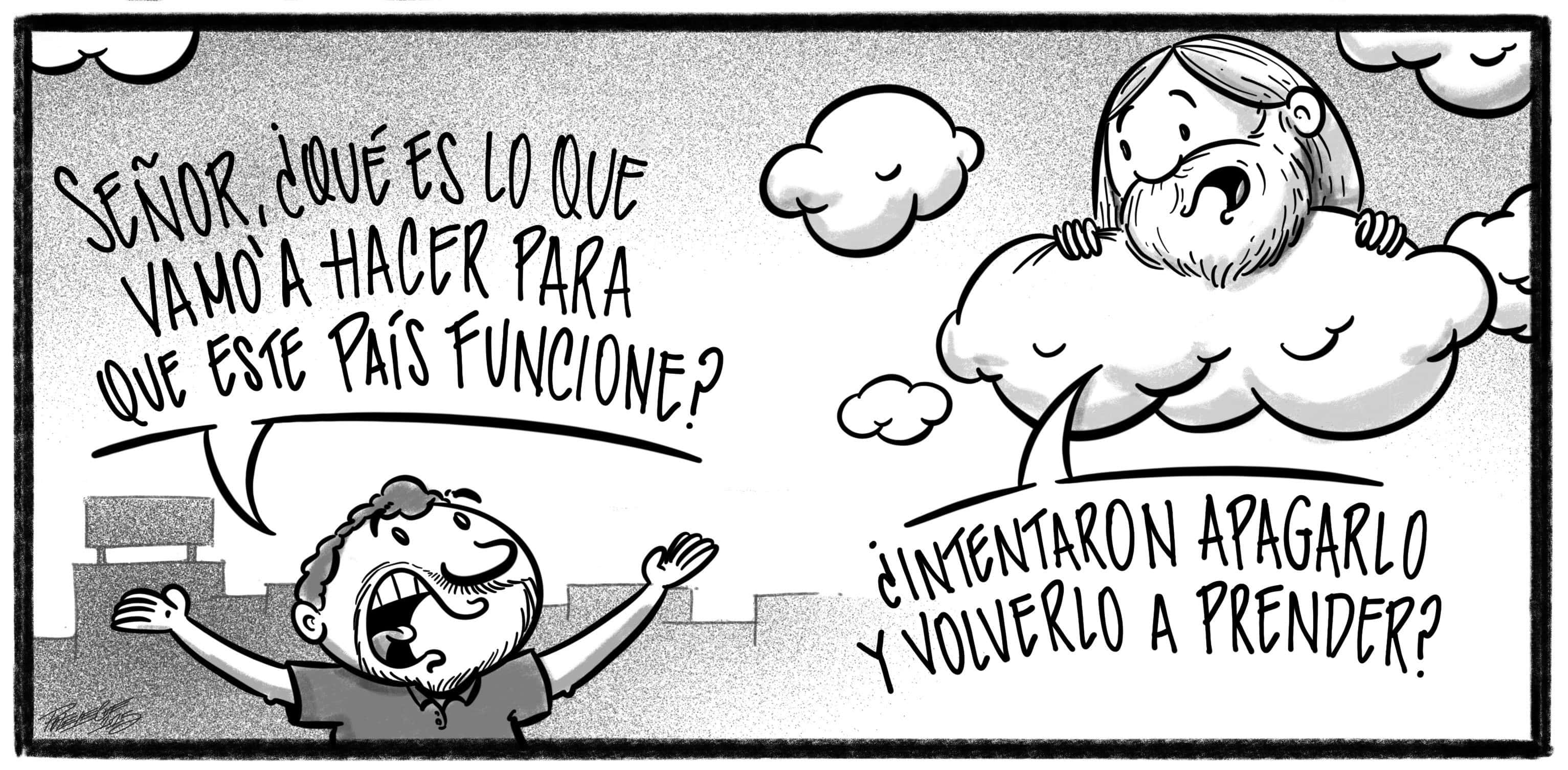 Caricatura de Noticiero Poteleche 7 agosto 2025