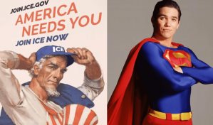 El Tío Sam y Superman al servicio de las redadas contra inmigrantes