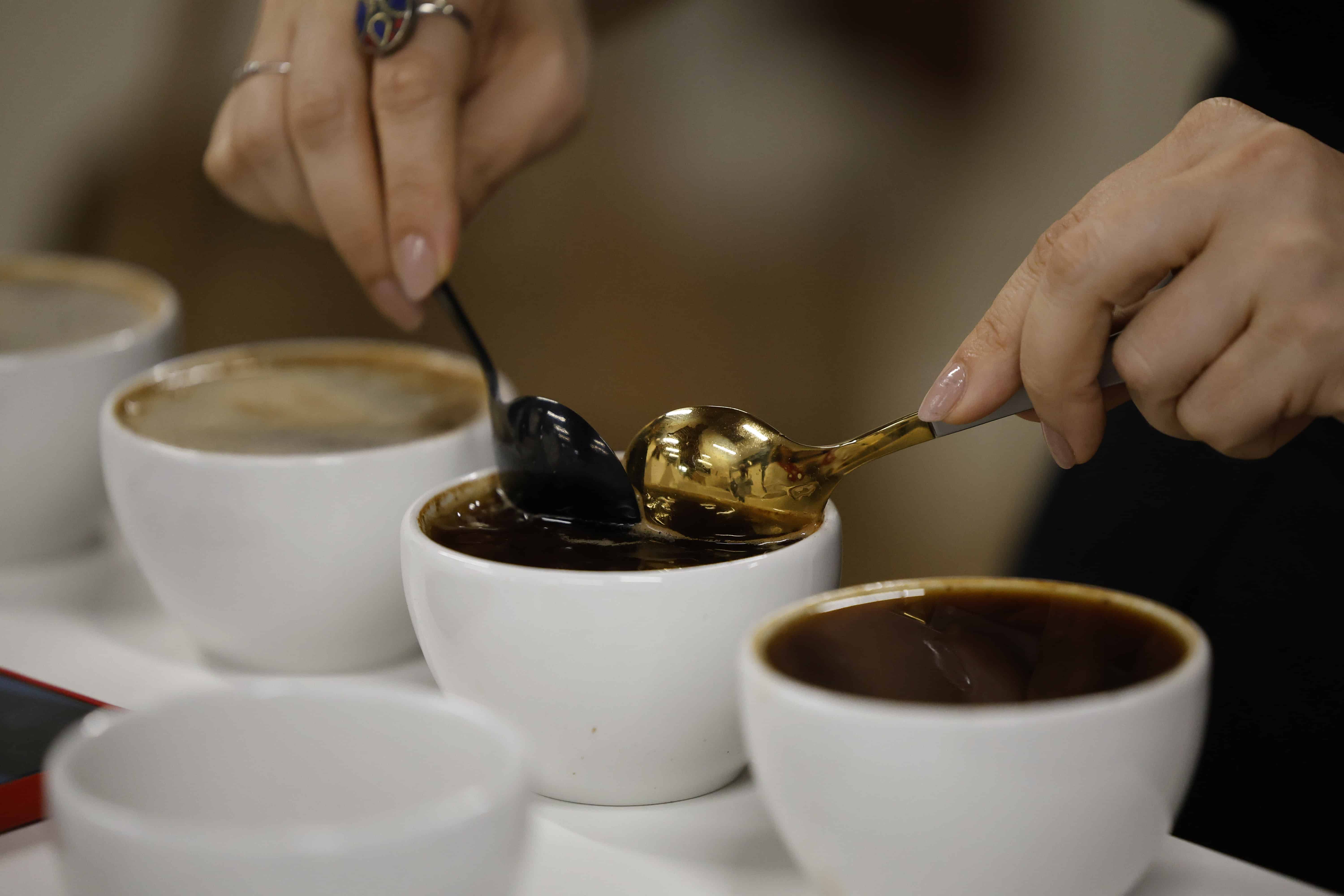 Una persona participa en una cata de cafe´ el 17 de julio de 2025, en el pequen~o pueblo de Boquete (Panama´). 