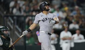 Jasson Domínguez pega doble y remolca dos en aplastante victoria de los Yankees sobre Nacionales