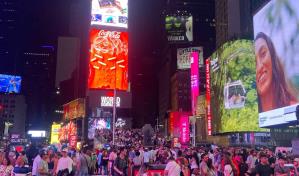 Así luce Times Square tras el tiroteo de la madrugada del sábado
