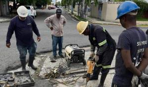La Caasd trabaja en avería que limita suministro de agua en sectores de la capital