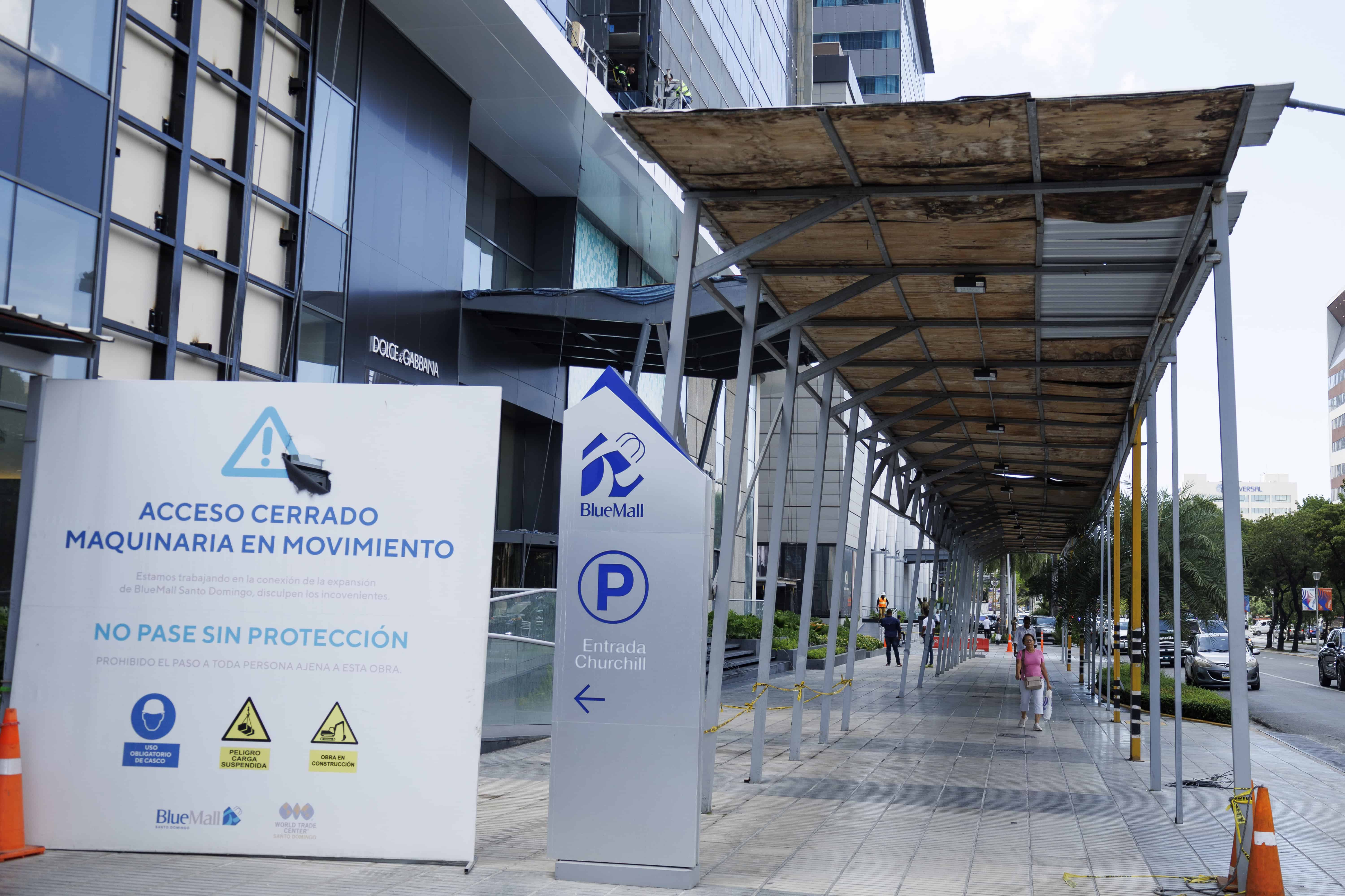 Muestra de una pasarela peatonal