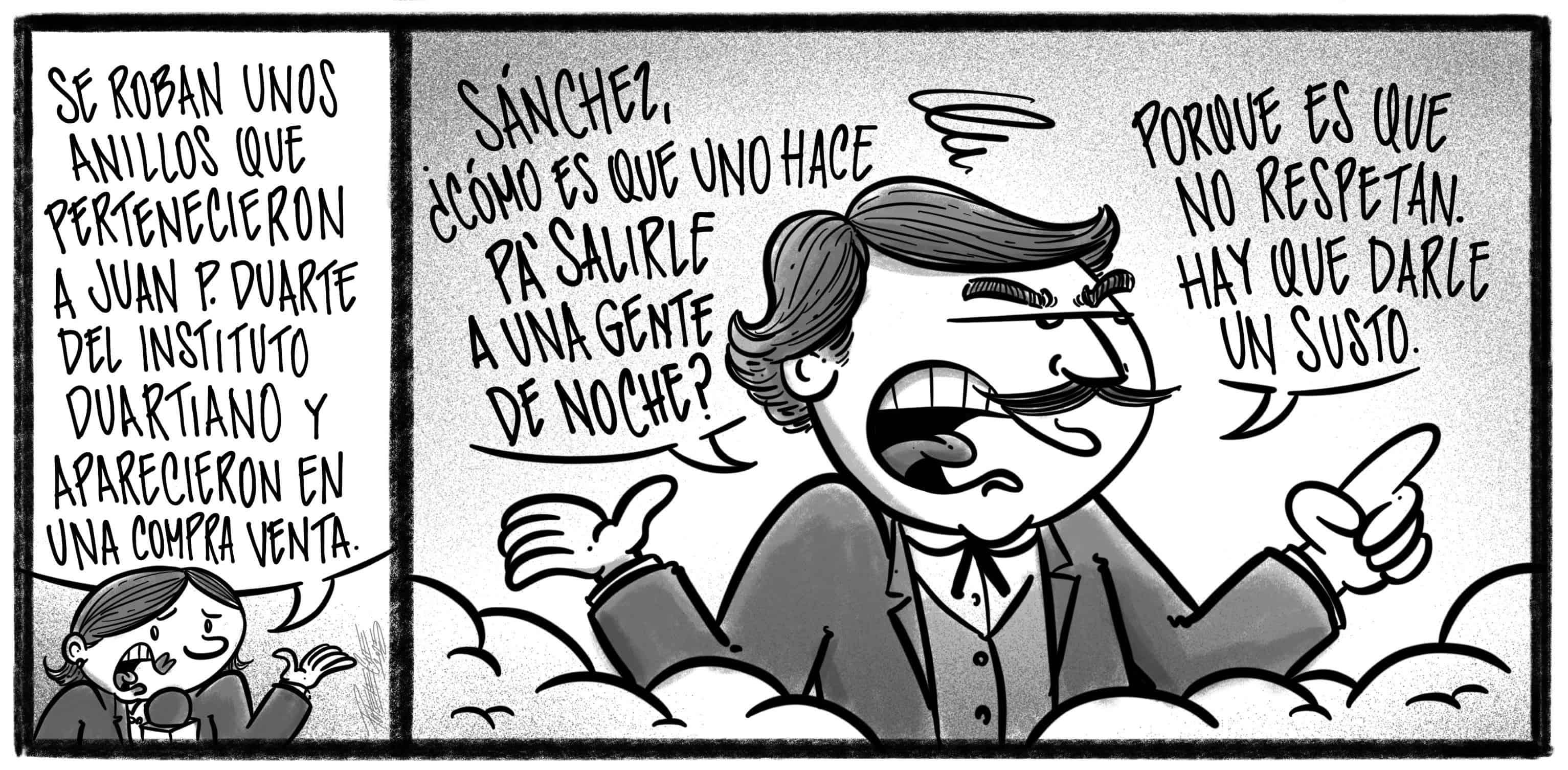 Caricatura de Noticiero Poteleche 14 agosto 2025