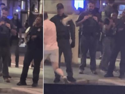 Funcionario acusado de delito grave por lanzar un sándwich a policía