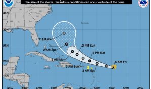 Tormenta Erin está a punto de convertirse en huracán este viernes; Indomet monitorea trayectoria