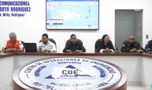 En VIVO| El COE ofrece informaciones sobre efectos indirectos del huracán Erin en el país