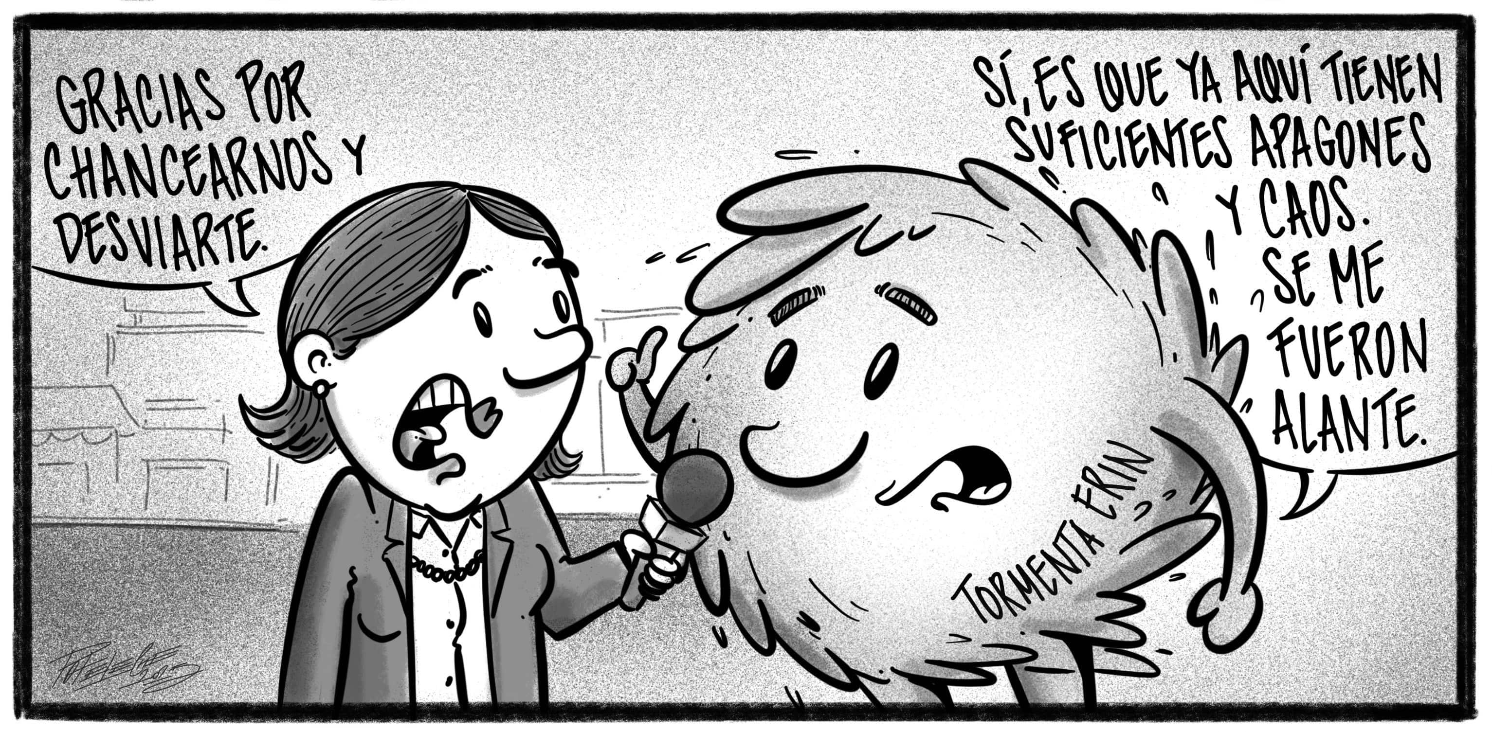 Caricatura de Noticiero Poteleche 18 agosto 2025