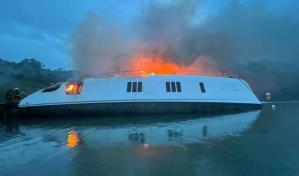 Se incendia embarcación en bahía de Puerto Plata