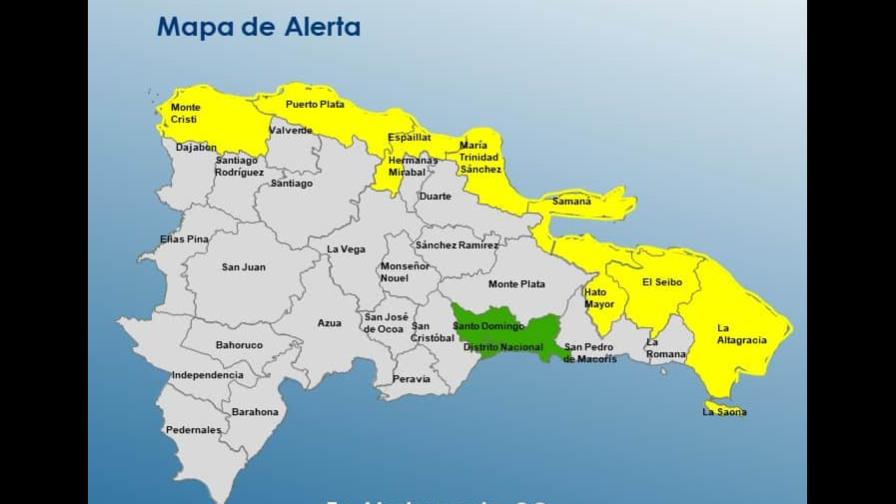 Incidencia de Erin continuará en RD: pronostican aguaceros y tormentas eléctricas en la tarde