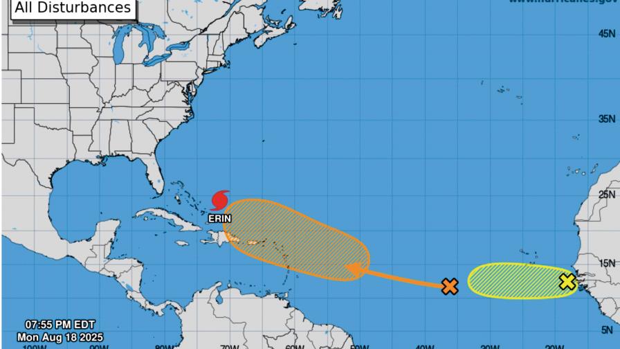 Erin se aleja del país, pero vigilan otro sistema en el Atlántico Erin se aleja del país, pero vigilan otro sistema en el Atlántico