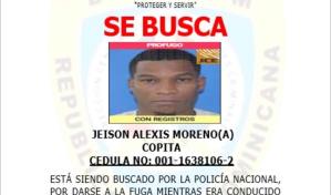 Policía activa búsqueda del peligroso  prófugo “Copita”, condenado a 30 años por matar tres Policía activa búsqueda del peligroso  prófugo “Copita”, condenado a 30 años por matar tres