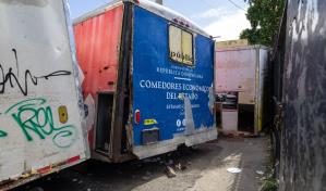 De 28 cocinas móviles adquiridas en 2009, 14 están en uso; el resto es chatarra