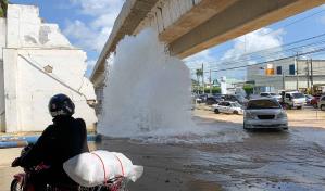 La Caasd repara avería en tubería del sistema Valdesia–Isa Mana en Santo Domingo Oeste