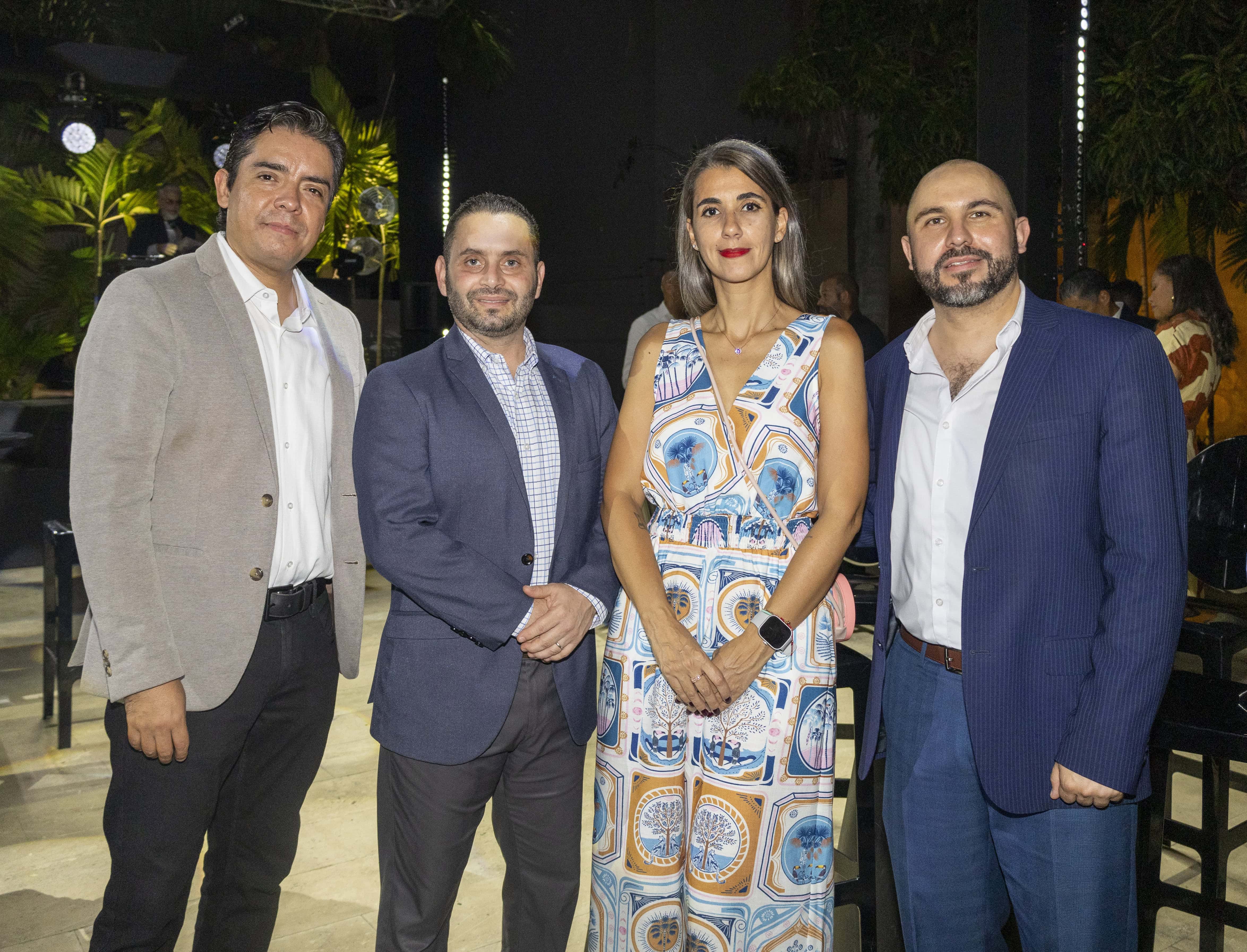 José Luis Reyes, Bernard Asencio, Johana Barrera y  Carlos Alaniz.