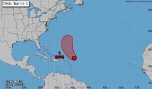 Sistema tiene 90 % de probabilidad de convertirse en ciclón tropical cerca de las Antillas Menores