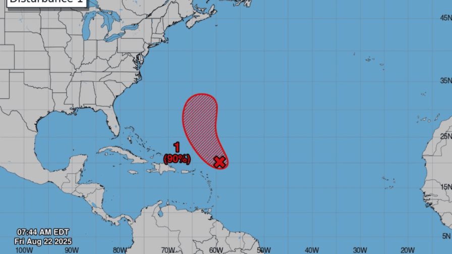 Sistema tiene 90 % de probabilidad de convertirse en ciclón tropical cerca de las Antillas Menores Sistema tiene 90 % de probabilidad de convertirse en ciclón tropical cerca de las Antillas Menores