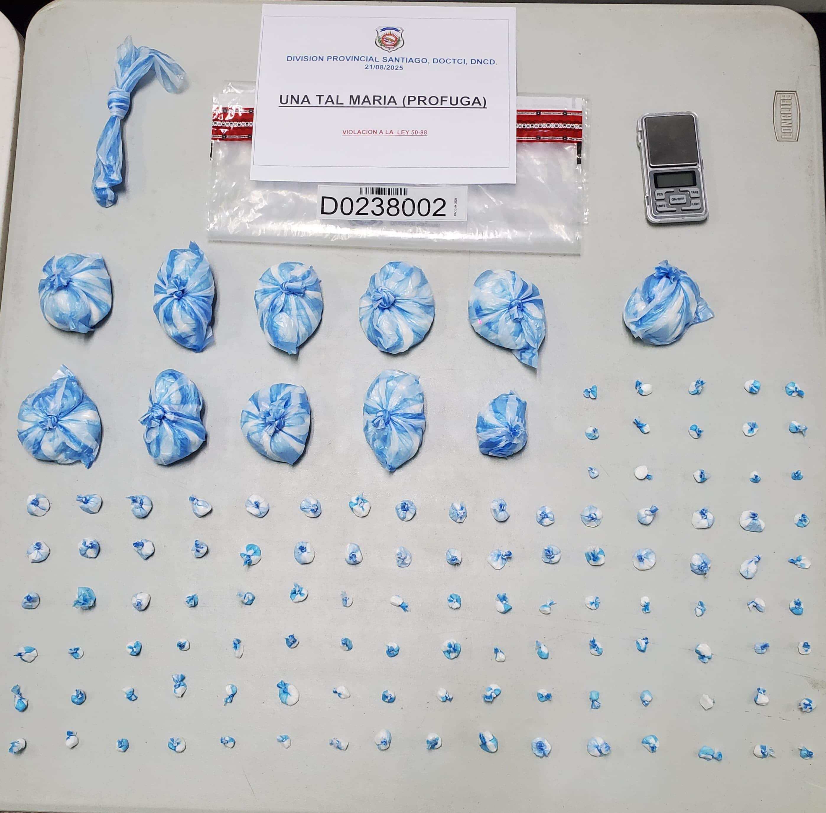 Parte de las sustancias controladas incautadas por las autoridades