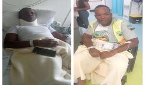 Dos agentes de la Digesett resultaron heridos en accidente de motocicleta en Bávaro