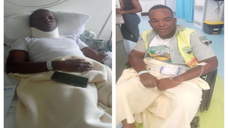 Dos agentes de la Digesett resultaron heridos en accidente de motocicleta en Bávaro