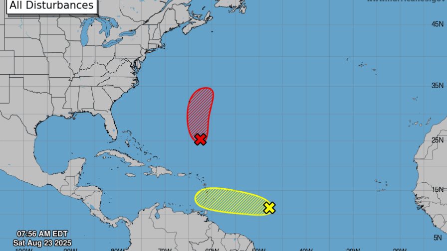 Alerta en el Atlántico: se espera formación de ciclón tropical al sur-sureste de Bermudas