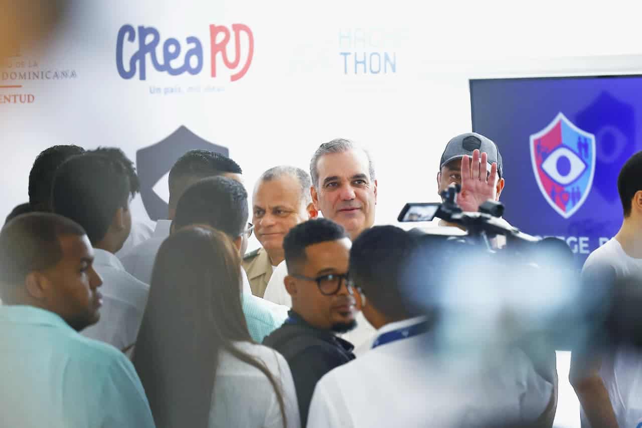El presidente Luis Abinader durante la actividad.
