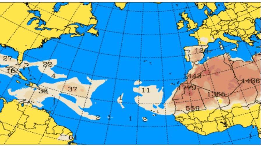 El polvo del Sahara y el calor marcan el inicio de la semana laboral en República Dominicana