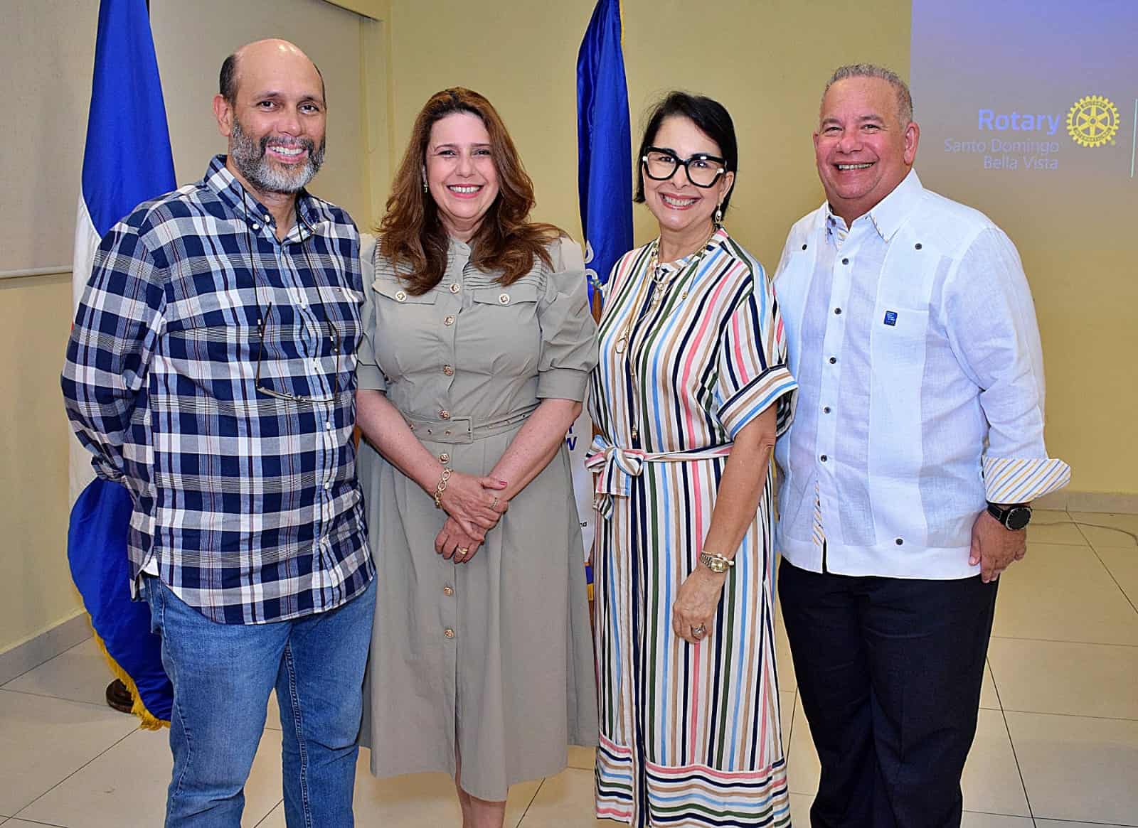 Oscar Brea, Ingrid Chain, Martina Portalatín y José Adolfo Herrera.