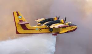 Uso de aeronaves contra fuegos forestales en República Dominicana