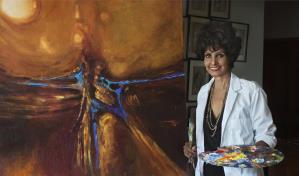 Elsa Núñez: "Cuando pinto me transporto y me rejuvenezco interiormente" 