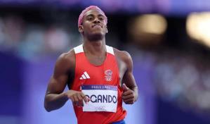 Alexander Ogando terminó tercero en la gran final de la Liga Diamante que ganó Noah Lyles