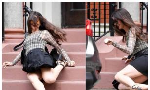 La caída de Anne Hathaway en el rodaje de El diablo viste de Prada 2 que quedó captada en video