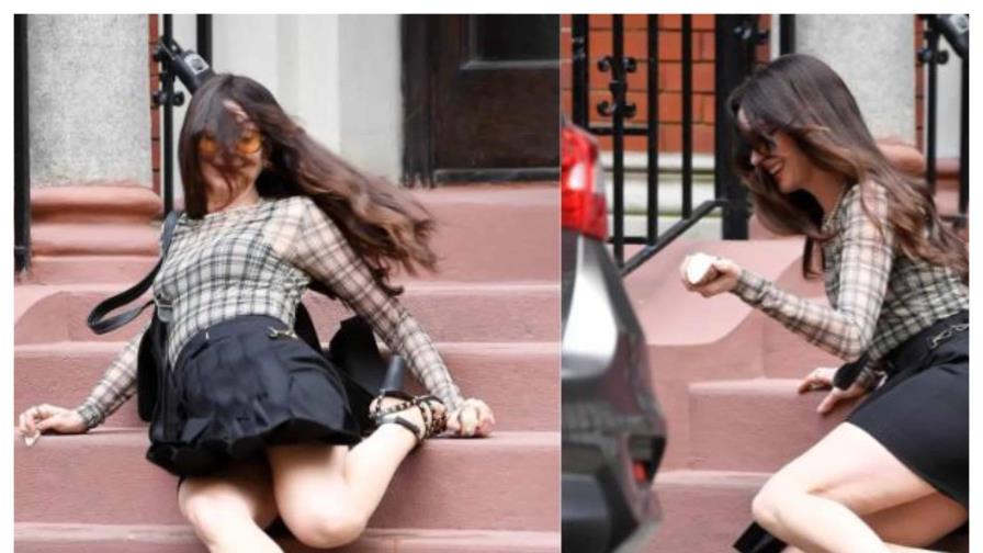 La caída de Anne Hathaway en el rodaje de El diablo viste de Prada 2 que quedó captada en video La caída de Anne Hathaway en el rodaje de El diablo viste de Prada 2 que quedó captada en video