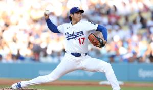 Ohtani sumó 9 de los 19 ponches de los Dodgers, un récord del club, para barrer a Rojos