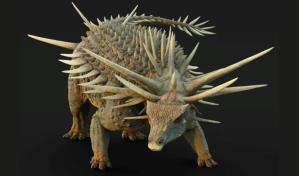 Científicos descubren un extraño dinosaurio cubierto de una armadura de púas