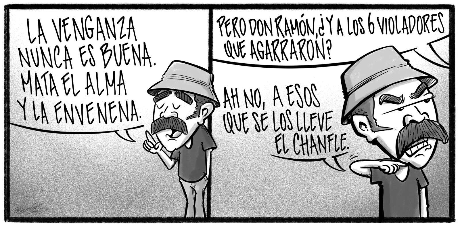Caricatura de Noticiero Poteleche 1 septiembre 2025