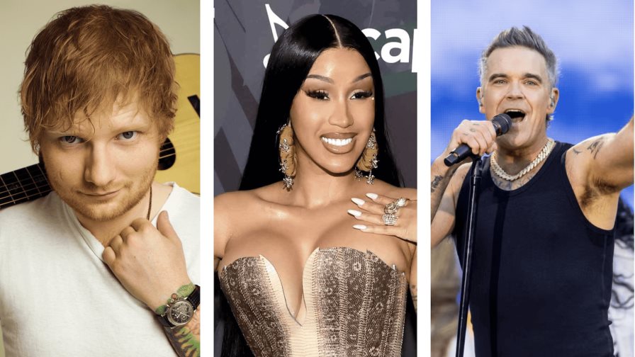 Regresan Robbie Williams, Ed Sheeran y Cardi B, con permiso de la reina Taylor Swift