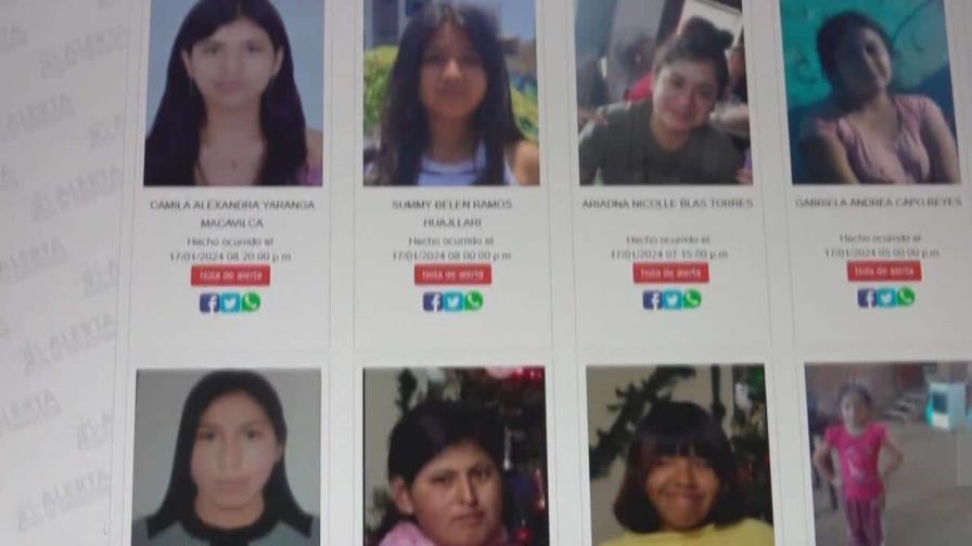 Más de 7,000 mujeres y de 6,000 menores desaparecieron en Perú hasta julio, según la Policía
