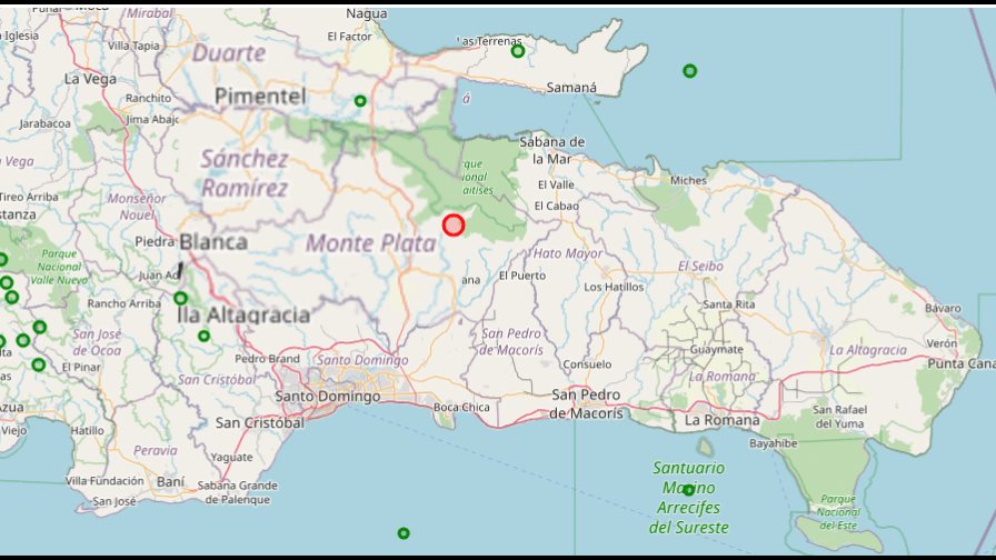Sismo de 4.6 se registra al norte de Bayaguana la madrugada de este lunes Sismo de 4.6 se registra al norte de Bayaguana la madrugada de este lunes