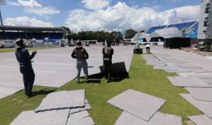 Mantienen cuidado riguroso de la grama en el Estadio Olímpico Félix Sánchez