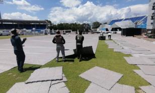 Mantienen cuidado riguroso de la grama en el Estadio Olímpico Félix Sánchez