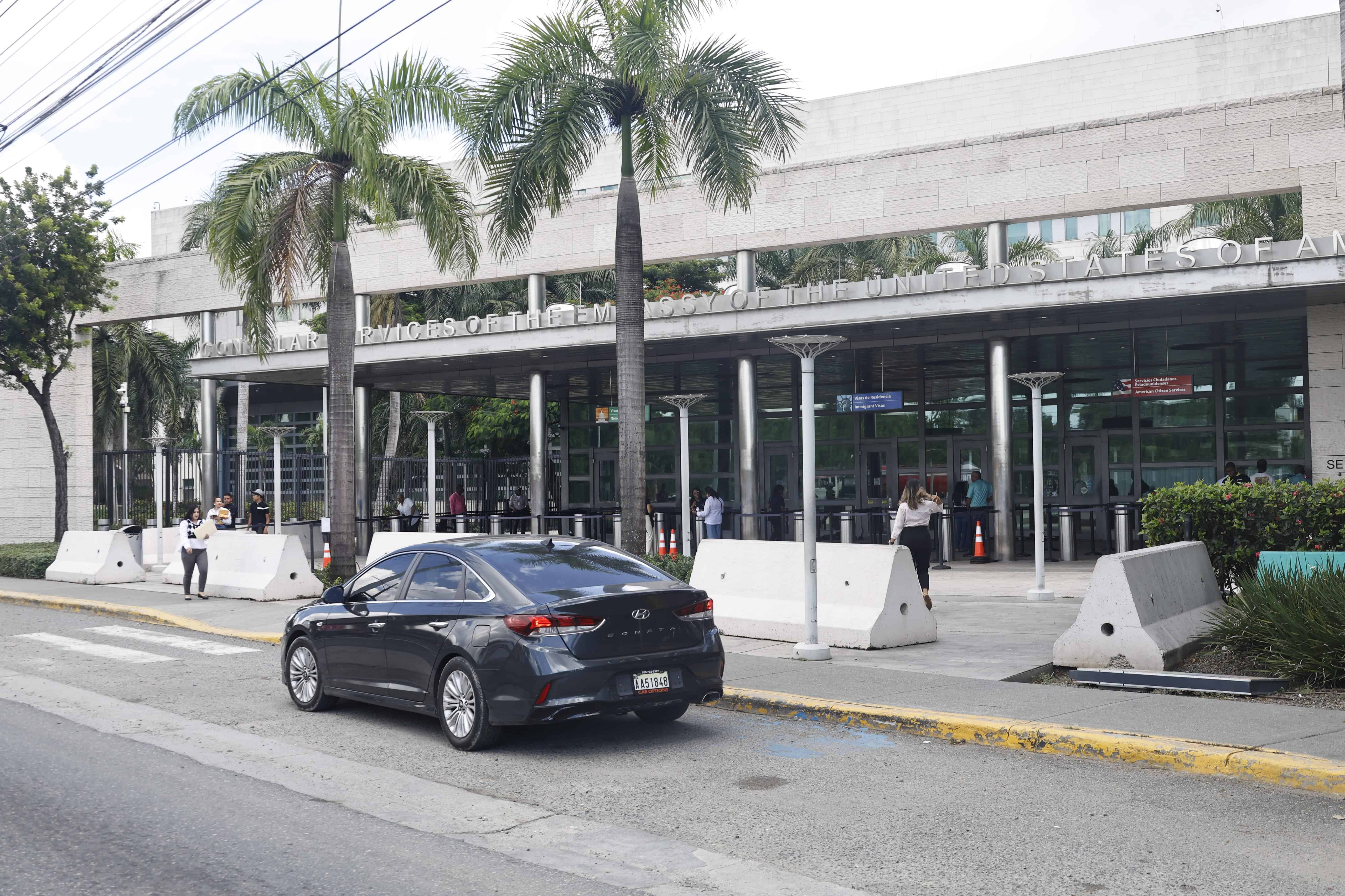 Ambiente en la Embajada de los Estados Unidos en República Dominicana la mañana del martes 2 de septiembre de 2025.