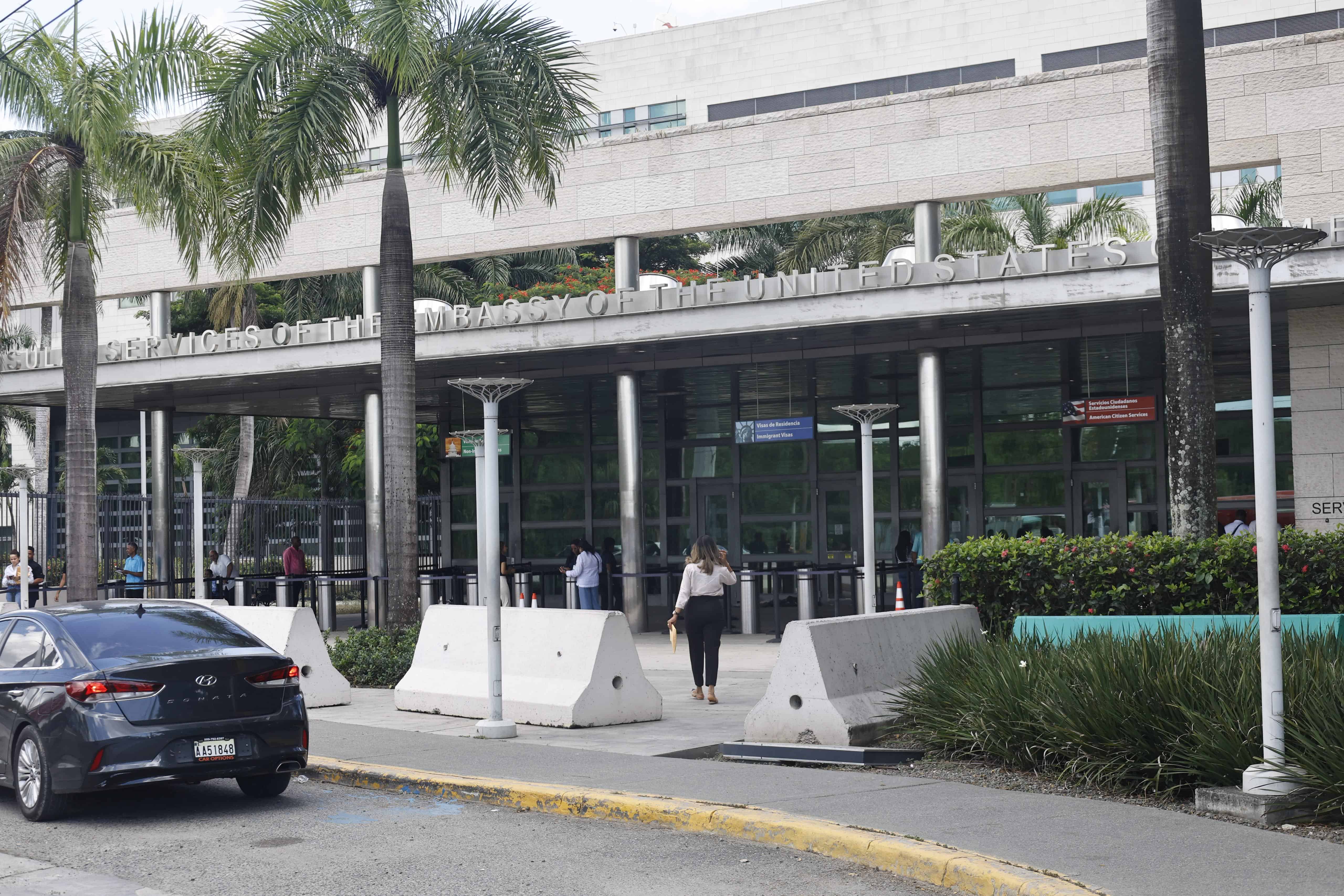 Ambiente en la Embajada de los Estados Unidos en República Dominicana la mañana del martes 2 de septiembre de 2025.