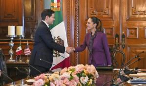 Sheinbaum recibe a Marco Rubio en medio de la ofensiva de EE. UU. contra el narcotráfico