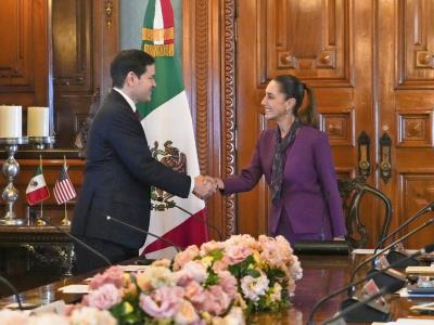 Claudia Sheinbaum se recibe con Marco Rubio